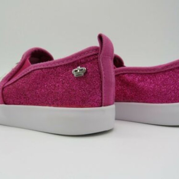 Juicy Couture* LiL Petaluma Sparkly Pink with White Soles Size~ 8M - Picture 4 of 11